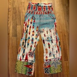Johnny Was xs women’s sheer colorful pants